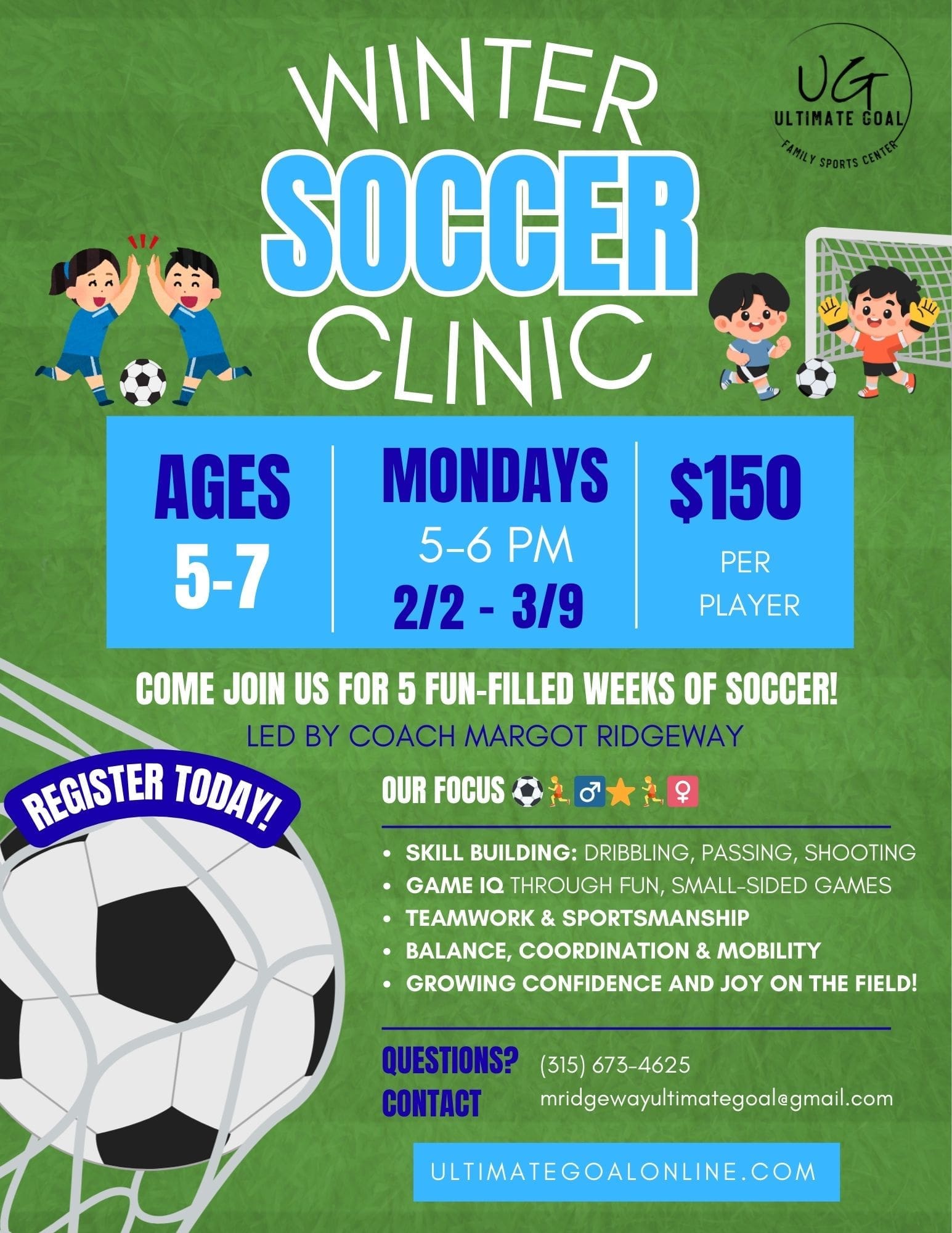 Winter Soccer Clinic -monday